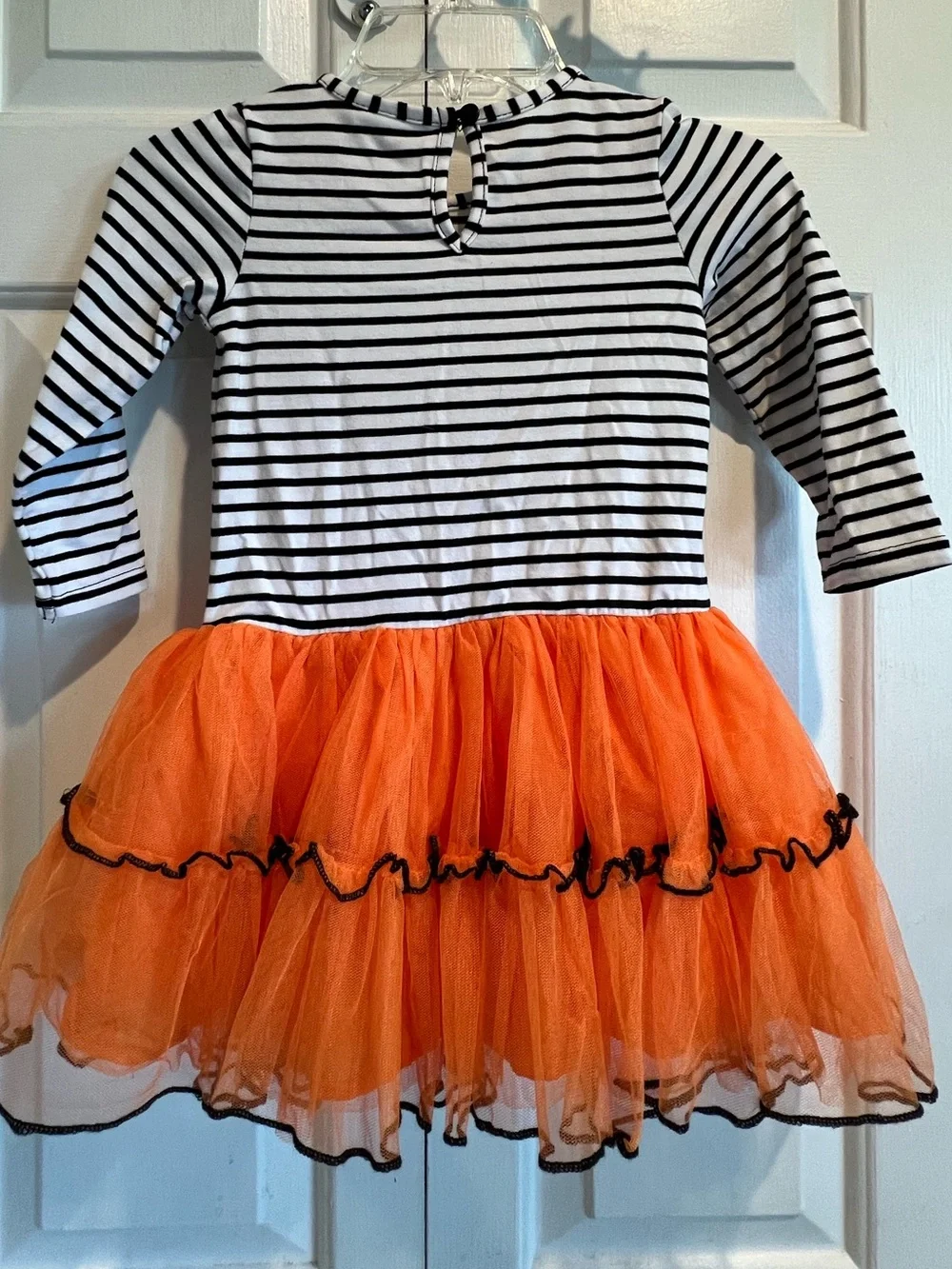 Hello Pumpkin 🎃Tutu Dress - Kids Costume, Halloween, Orange, Black & White